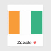 Vlag van Ivoorkust (Ivoorkust) Sticker (Vel)