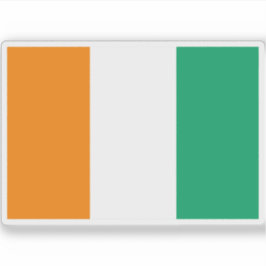 Vlag van Ivoorkust (Ivoorkust) Sticker