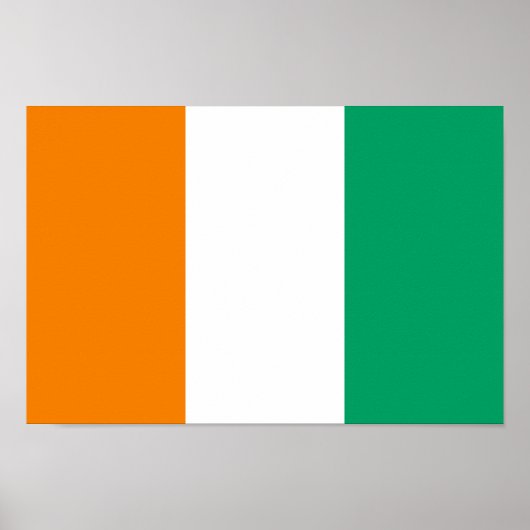 Vlag van Ivoorkust Poster (Voorkant)