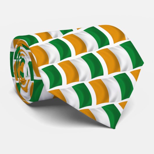 Vlag van Ivoorkust - Republiek Côte d'Ivoire Stropdas (Opgerold)