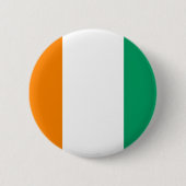 Vlag van Ivoorkust Ronde Button 5,7 Cm (Voorkant)