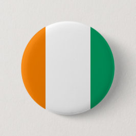 Vlag van Ivoorkust Ronde Button 5,7 Cm