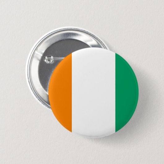 Vlag van Ivoorkust Ronde Button 5,7 Cm (Voorkant /achterkant)
