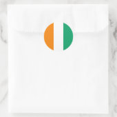 Vlag van Ivoorkust Ronde Sticker (Tas)