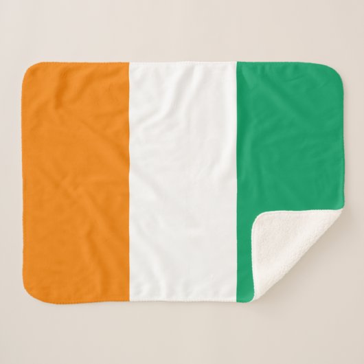 Vlag van Ivoorkust Sherpa Deken (Voorkant (horizontaal))