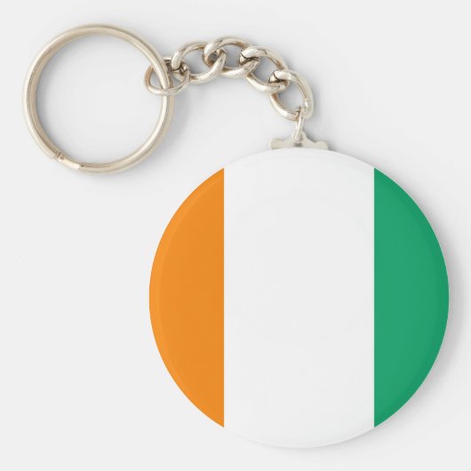 Vlag van Ivoorkust Sleutelhanger (Voorkant)