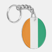 Vlag van Ivoorkust Sleutelhanger (Voorkant Links)