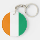 Vlag van Ivoorkust Sleutelhanger (Achterkant)