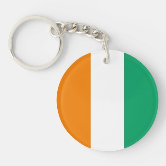 Vlag van Ivoorkust Sleutelhanger (Voorkant)