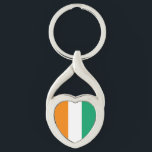 Vlag van Ivoorkust Sleutelhanger<br><div class="desc">Patriottische vlag van Ivoorkust.</div>