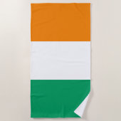 Vlag van Ivoorkust Strandlaken (Voorkant)