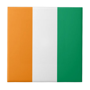 Vlag van Ivoorkust Tegeltje