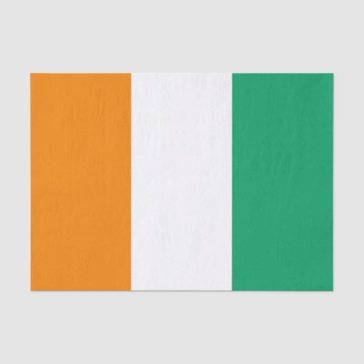 Vlag van Ivoorkust Tissuepapier (Voorkant)
