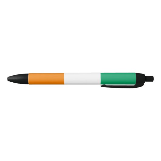 Vlag van Ivoorkust Zwarte Inkt Pen (Bodem)