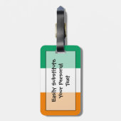 Vlag van Ivoriaanse Easy ID Personal Bagagelabel (Achterkant verticaal)