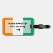 Vlag van Ivoriaanse Easy ID Personal Bagagelabel (Achterkant horizontaal)