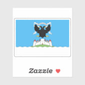 Vlag van Jaanilin (Ivangorod), Estland Sticker (Vel)