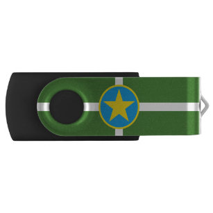 Vlag van Jackson, Mississippi USB Flash Dri USB Stick
