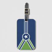 Vlag van Jackson, Tennessee Bagagelabel (Voorkant (verticaal))