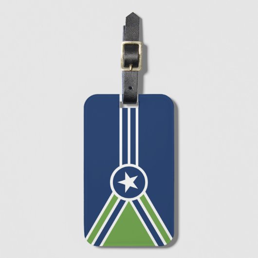 Vlag van Jackson, Tennessee Bagagelabel (Voorkant (verticaal))