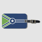 Vlag van Jackson, Tennessee Bagagelabel (Voorkant (horizontaal))