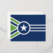 Vlag van Jackson, Tennessee Folie Feestdagen Briefkaart (Voorkant / Achterkant)