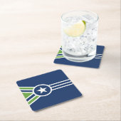 Vlag van Jackson, Tennessee Kartonnen Onderzetters (Insitu)