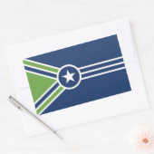 Vlag van Jackson, Tennessee Rechthoekige Sticker (Envelop)