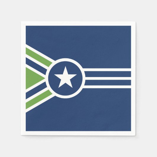Vlag van Jackson, Tennessee Servet (Voorkant)
