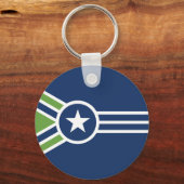 Vlag van Jackson, Tennessee Sleutelhanger (Voorkant)