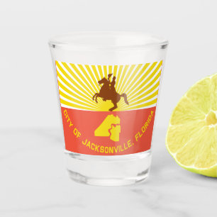 vlag van Jacksonville Shot Glas