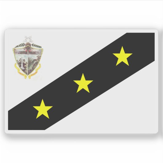 Vlag van Jagüey Grande, Cuba Sticker (Voorkant)
