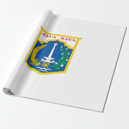 Vlag van Jakarta (Indonesische hoofdstad) Cadeaupapier