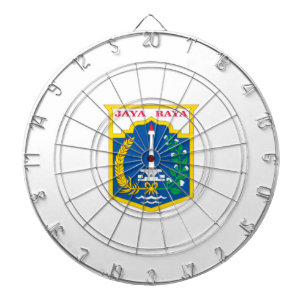 Vlag van Jakarta (Indonesische hoofdstad) Dartbord