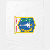 Vlag van Jakarta (Indonesische hoofdstad) Fleece Deken (Voorkant)