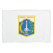 Vlag van Jakarta (Indonesische hoofdstad) Kussensloop (Voorkant-Rechts)