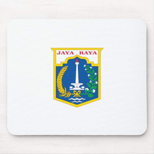 Vlag van Jakarta (Indonesische hoofdstad) Muismat (Voorkant)