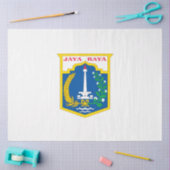 Vlag van Jakarta (Indonesische hoofdstad) Tissuepapier (Craft)