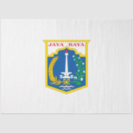 Vlag van Jakarta (Indonesische hoofdstad) Tissuepapier