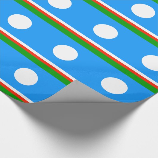 Vlag van Jakoetië Cadeaupapier (Hoek)