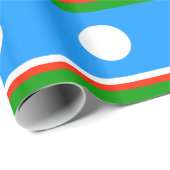 Vlag van Jakoetië Cadeaupapier (Rol Hoek)