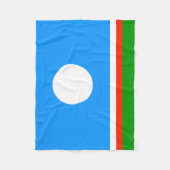 Vlag van Jakoetië Fleece Deken (Voorkant)