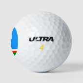 Vlag van Jakoetië Golfballen (Logo)