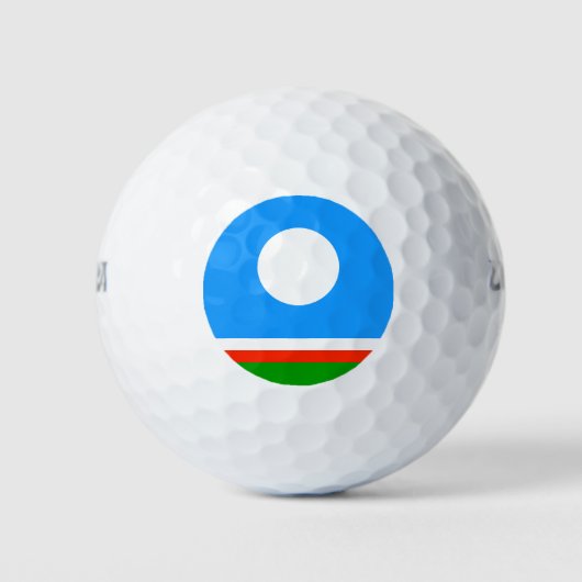 Vlag van Jakoetië Golfballen (Voorkant)
