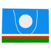 Vlag van Jakoetië Groot Cadeauzakje (Achterkant)