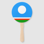 Vlag van Jakoetië Handwaaier (Achterkant)