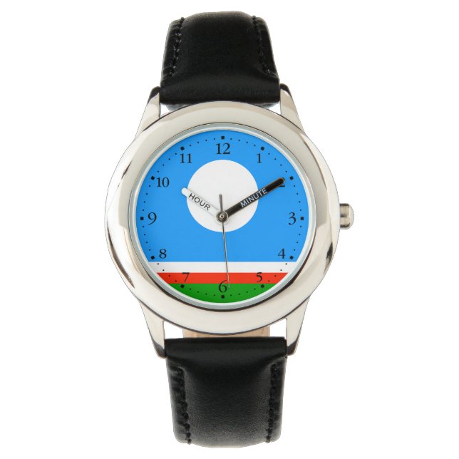 Vlag van Jakoetië Horloge (Voorkant)