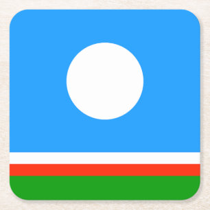 Vlag van Jakoetië Kartonnen Onderzetters
