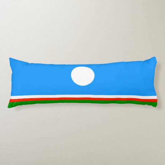 Vlag van Jakoetië Lichaamskussen (Voorkant)