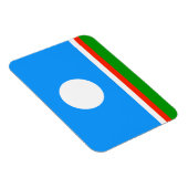 Vlag van Jakoetië Magneet (Rechterzijde)
